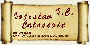 Vojislav Čalošević vizit kartica